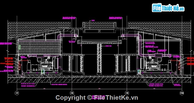 bản vẽ cad,máy phát điện,bản vẽ máy phát điện